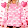 thumbnail image 1 of Mifsaly Valentines Day Sweatshirts for Women Crewneck Long Sleeve Heart Graphic Shirts Valentine Gifts Blouse Girlfriend Wife Date Party Pullover Tops S, 1 of 9