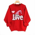 thumbnail image 1 of Mifsaly Valentines Day Sweatshirts for Women Red Hearts Print Shirts Long Sleeve Crewneck Valentine T-Shirts Girlfriend Gifts Blouse Funny Festival Streetwear L, 1 of 6