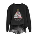 thumbnail image 1 of Mifsaly Vintage Christmas Sweatshirt Long Sleeve Xmas Tree Print Pullover Tops Crew Neck Loose Fit Funny Shirts Holiday Party Lounge Blouse 2025, 1 of 6