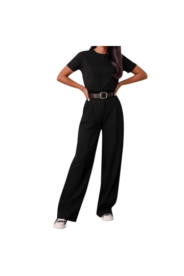 white christmas dresses Slim Leg Maternity Work Pants in Black M main image 0