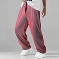 thumbnail image 1 of Mifsaly Wide Leg Sweatpants Men Ribbed High Waist Work Pants Drawstring Breathable Baggy Pant with Pockets Sport Casual Spring Summer Outfits 2026 XXL, 1 of 9