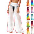 thumbnail image 1 of Mifsaly Women Cover Up Pants See-Through Sheer Mesh Beach Pant Lightweight Flowy Elastic Waist Trousers Spring Summer Vacation Outfits 2026 S, 1 of 7