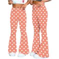 thumbnail image 1 of Mifsaly Women High Waisted Flare Yoga Pants Polka Dot Print Stretchy Bootcut Pant Casual Slim Fit Athletic Workout Leggings 2026 S, 1 of 7