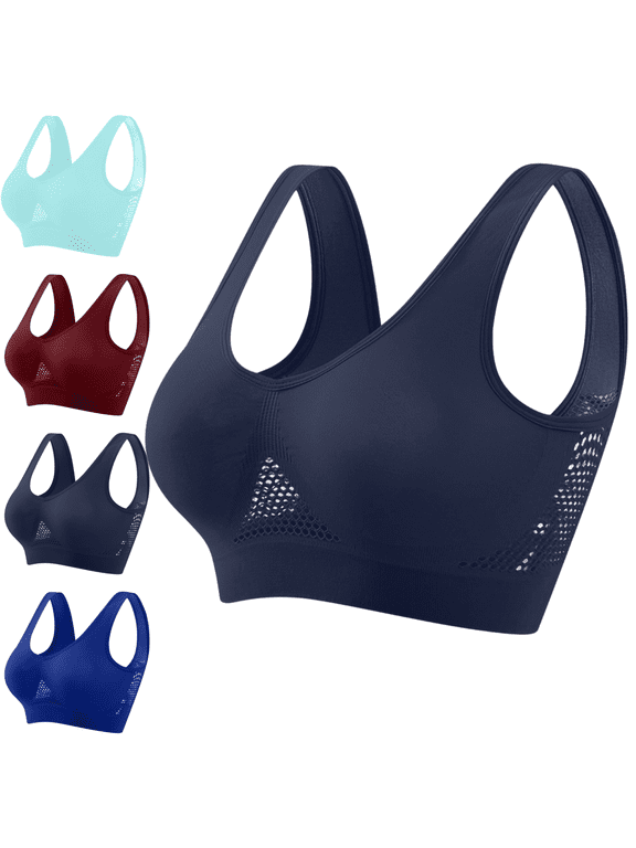 Women's Underwear and Sport Bras Plus Size Push Up Workout Bralette Back Coverage, Brasieres Sin Varillas Para Mujer