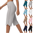 thumbnail image 1 of Mifsaly Womens Capri Pants Baggy High Waist Athletic Capris Pant with Pockets Relaxed Breathable Work Trousers Yoga Workout Summer Clothes, 1 of 6