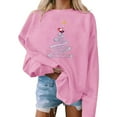thumbnail image 1 of Mifsaly Womens Christmas Sweatshirt Funny Xmas Santa Loose Pullover Tops Long Sleeve Crewneck Vintage Shirt Bright and Merry Festival Party T-Shirts 2025 Holiday Outfits, 1 of 4