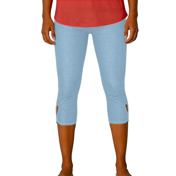 Mifsaly Womens Jeans Stretchy Denim Leggings Breathable Cozy Skinny Jeans Business Fashion High Waisted Pants with Pockets XXL