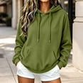 thumbnail image 1 of Mifsaly Womens Oversized Hoodies Long Sleeve Cozy Pullover Tops with Pocket Fashion Loose Fit Comfortable Warm Causal Sweatshirts, 1 of 8