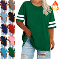 thumbnail image 1 of Mifsaly Womens Oversized T Shirt Casual Short Sleeve Crewneck Athletic Summer Tops Loose Fit Soft Breathable Cotton Tee Daily Loungewear Sport Shirt XXXXXL, 1 of 5