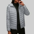 thumbnail image 1 of Mifsaly Womens Quilted Jacket with Hood Plus Size Lightweight Zip up Padded Coats Long Sleeve Thick Warm Puffer Jackets Loose Fit Fashion Thermal Winter Outerwear with Pockets 2025, 1 of 3