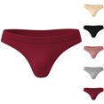 Ladies Ribbed Briefs Mifsaly Womens Ribbed Thong Underwear Low Rise Stretch Panties with ...