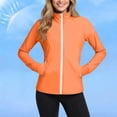 thumbnail image 1 of Mifsaly Womens Sun Protection Jacket Upf 50+ Full Zip Long Sleeve Jackets Slim Fit Performance Workout Top with Thumb Holes for Running Hiking Yoga Exercise L, 1 of 7