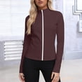 thumbnail image 1 of Mifsaly Womens Sun Protection Jacket Upf 50+ Lightweight Full Zip Slim Fit Athletic Workout Top Mock Neck Long Sleeve Running Track Jackets with Pockets XXXXXL, 1 of 7