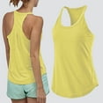 thumbnail image 1 of Mifsaly Workout Tank Tops for Women Racerback Sleeveless Athletic Yoga Shirts Lightweight Quick-Dry Gym Outdoor Running Workout Clothes Yellow,XXL, 1 of 5