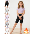 thumbnail image 1 of Mifsaly Girls Yoga Shorts Kids High Waisted Athletic Shorts Soft Stretch Workout Running Cycling Dance Clothes, 1 of 9