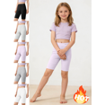 thumbnail image 1 of Mifsaly Girls Yoga Shorts Kids High Waisted Athletic Shorts Soft Stretch Workout Running Cycling Dance Clothes, 1 of 9