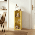 thumbnail image 1 of Mifurn 3-Tier Bookshelf Open Shelf Bookcase, Yellow, 1 of 12