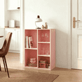 thumbnail image 1 of Mifurn 5-Cube Storage Organizer Bookcase, Bookshelf, Pink, 1 of 10