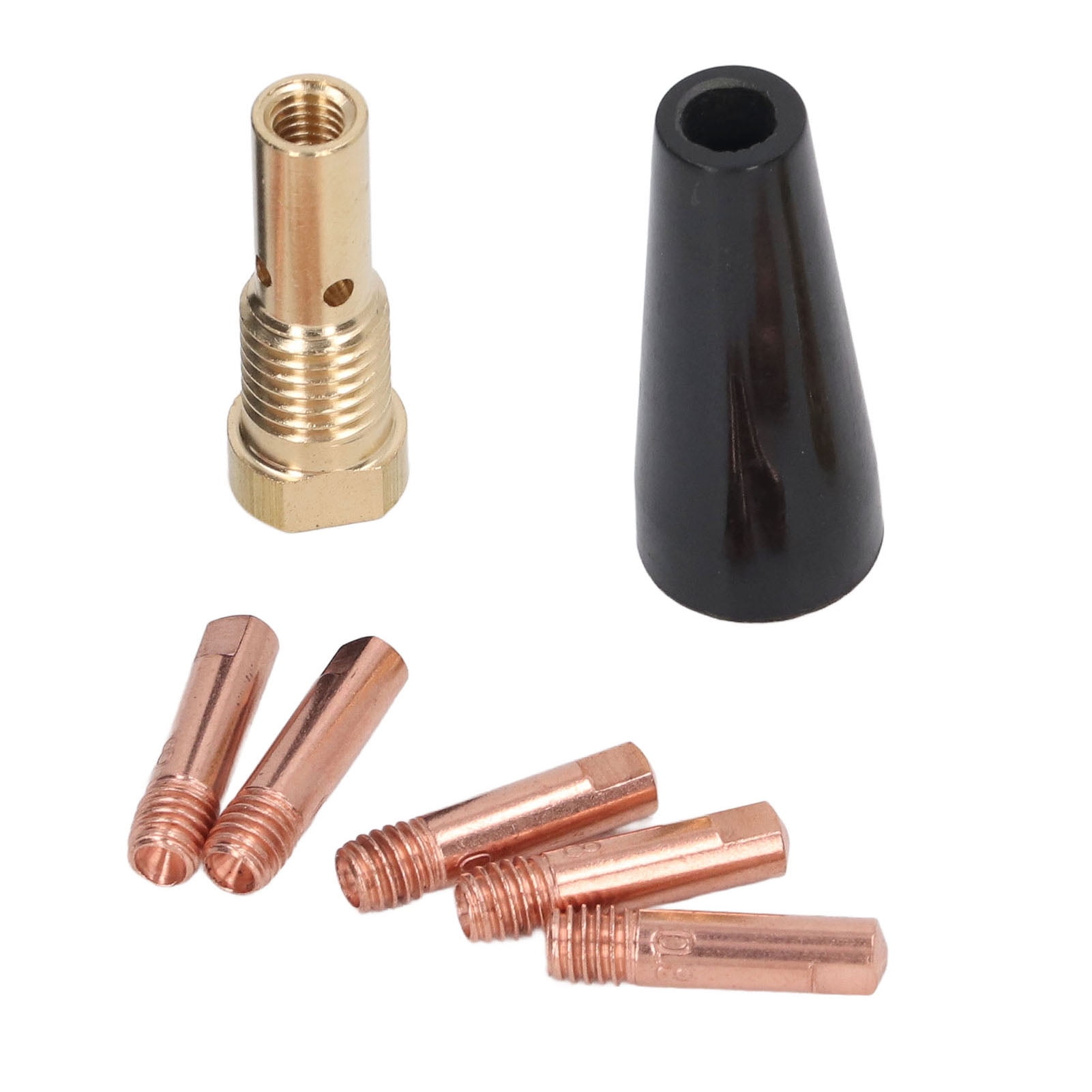 Mig Tip Diffuser Gasless Nozzle 7Pcs MIG Gasless Welding Soldering Kit