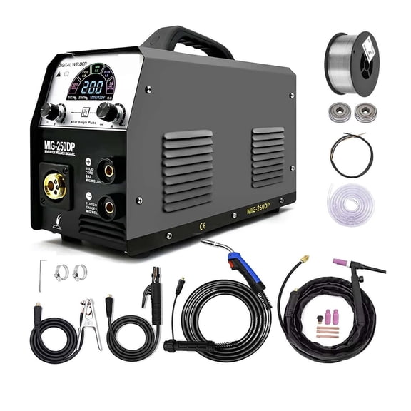 Mig Welders Pulse,Mig Aluminum Gas Gasless Mig,4 In 1 Semi-automatic Welding Machine ,Accurate Temperature Control