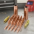 thumbnail image 1 of Mig Welding Gun Accessory, Welder Replacement Kit for Lincoln Magnum 100L Tweco Mini/#1, Welding Tips + Gas Nozzles + Gas Diffuser, 1 of 4