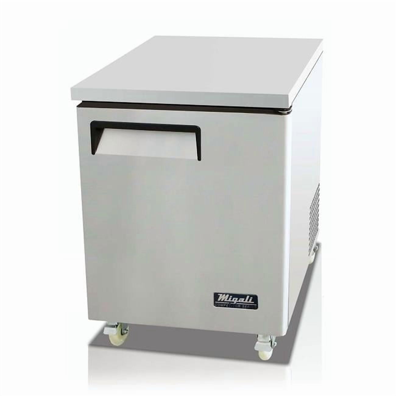 Migali  27.5 in. 6.5 cu. ft. Competitor Series Undercounter Refrigerator, Stainless Steel & Galvanized Steel