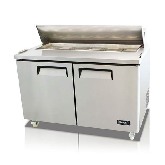 60" Wide Refrigerator, 16 (1/6th size) Pans (pans not included)