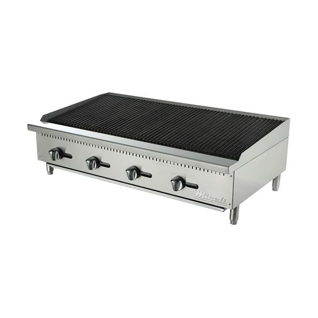 Migali C-CR24 24 in. Competitor Series Countertop Char-Rock Boiler, Stainless Steel