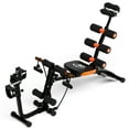 thumbnail image 1 of Miganle ​Adjustable Ab Workout Bench for Home Gym - Multi-Functional Ab Crunch Machine with Resistance Bands, Leg Developer, Preacher Pad for Full Body Training (41.34" L x 11.81" W)​​, 1 of 8