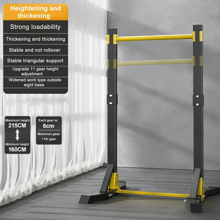 Miganle Free Standing Pull Up Bar Station for Home Gym, 11-Level