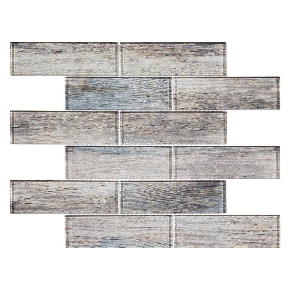 Reinbue 2'' x 6'' Glass Brick Joint Mosaic Tile