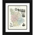 thumbnail image 1 of Migeon 12x14 Black Ornate Wood Framed with Double Matting Museum Art Print Titled - Vienne Department France - Migeon 1869, 1 of 4