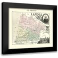 thumbnail image 1 of Migeon 13x12 Black Modern Framed Museum Art Print Titled - Landes Region France - Migeon 1869, 1 of 5