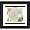 thumbnail image 1 of Migeon 23x20 Black Ornate Wood Framed with Double Matting Museum Art Print Titled - Correze Region France - Migeon 1896, 1 of 4