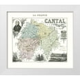 thumbnail image 1 of Migeon 30x26 White Modern Wood Framed Museum Art Print Titled - Cantal Region France - Migeon 1869, 1 of 4