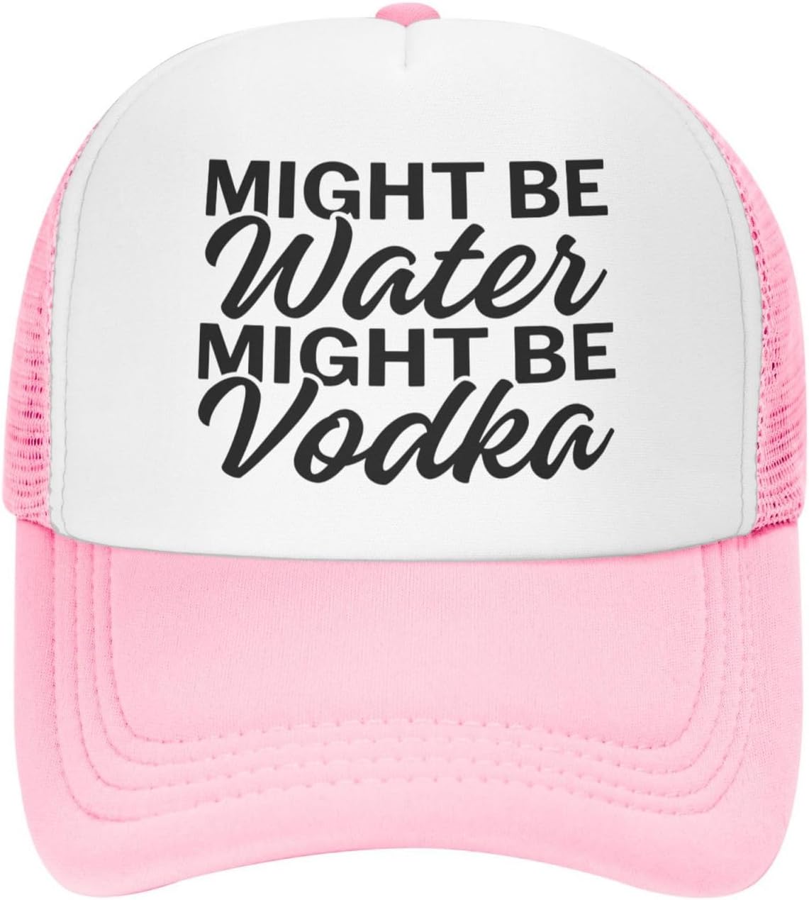 Might Be Water Might Be Vodka Mesh Cap Baseball Cap Sun Dad Trucker Hat