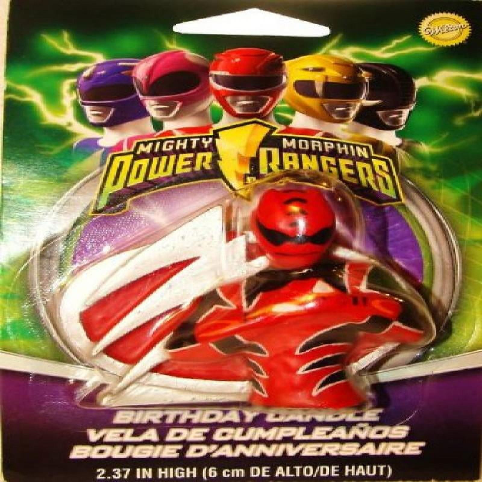 UNASSIGNED Might Morphin Power Rangers Birthday Candle Red