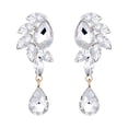 thumbnail image 1 of Mightlink 1 Pair Elegant Shining Faux Crystal Glass Dangle Earrings Women Exquisite Long Earrings Jewelry Gift, 1 of 7