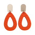 thumbnail image 1 of Mightlink 1 Pair Hollow Braided Waterdrop Shape Dangle Earrings Handmade Stud Drop Earrings Exaggerated Summer Beach Statement Hoop Earrings, 1 of 7