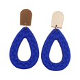 thumbnail image 1 of Mightlink 1 Pair Hollow Braided Waterdrop Shape Dangle Earrings Handmade Stud Drop Earrings Exaggerated Summer Beach Statement Hoop Earrings, 1 of 7