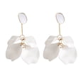 thumbnail image 1 of Mightlink 1 Pair Rose Flower Petal Drop Earrings Exaggerated Dangle Earrings Women Piercing Stud Earrings Jewelry Gift, 1 of 7