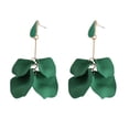 thumbnail image 1 of Mightlink 1 Pair Rose Flower Petal Drop Earrings Exaggerated Dangle Earrings Women Piercing Stud Earrings Jewelry Gift, 1 of 7