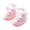thumbnail image 1 of Mightlink 1 Pair Toddler Boots Adorable Pattern Non-Slip Breathable Vibrant Color Easy-wearing Keep Warm Coral Fleece Soft Sole Baby Girls Shoes Winter Boots for Outdoor, 1 of 6