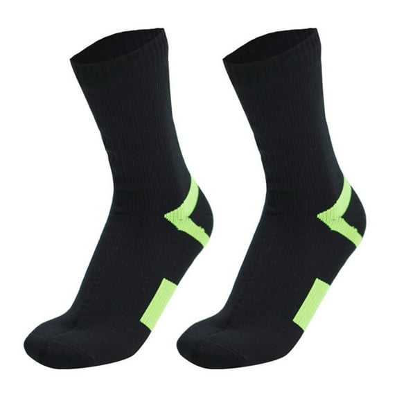 Mightlink 1 Pair Waterproof Socks Elastic Breathable Mid-Tube Soft Socks Foot Protection Windproof Winter Hiking Wading Riding Skiing Socks for Outdoor Sports