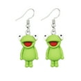 thumbnail image 1 of Mightlink 1 Pair Women Hook Earrings Frog Shape Pendant Earrings Vivid Appearance Drop Earrings Lightweight Jewelry Accessories, 1 of 6