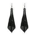 thumbnail image 1 of Mightlink 1 Pair Women Hook Earrings Shiny Sequin Anti-allergy Tassel Lightweight Ear Decoration Jewelry Prom Cocktail Party Hanging Earrings Dangle Earrings, 1 of 7