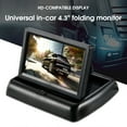 thumbnail image 1 of Mightlink 1 Set 4 3 Inch Display LED Screen Foldable Universal Car DVD Multi modes Backup Camera System for Automobile, 1 of 7