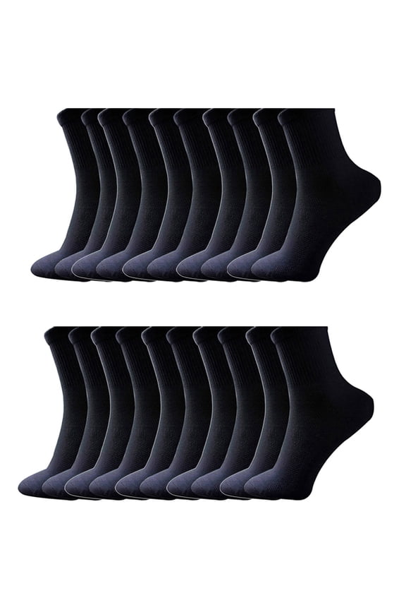 10 Pair Men's Socks,Summer Mesh Soft Cotton Blend Socks Athletic Sport Gym Socks