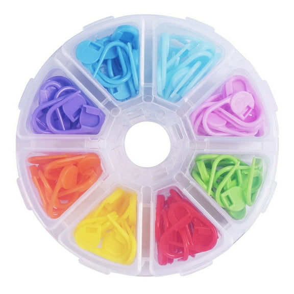 Mightlink 104Pcs Safety Pins Multicolor Crochet Stitch Clips Knitting Markers Locking Latch DIY Weaving Needle Hooks Sewing Tools Accessory