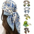 thumbnail image 1 of Mightlink 1Pc Women Head Hair Scarf,Faux Silk Square Scarf Like Satin,Breathable Sun Protection Hair Wrapping 27.56'', 1 of 1